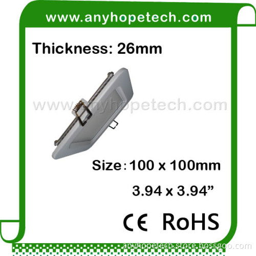 LED indoor simple style super bright 100mm 100mm dimmable white led suspended ceiling light panel